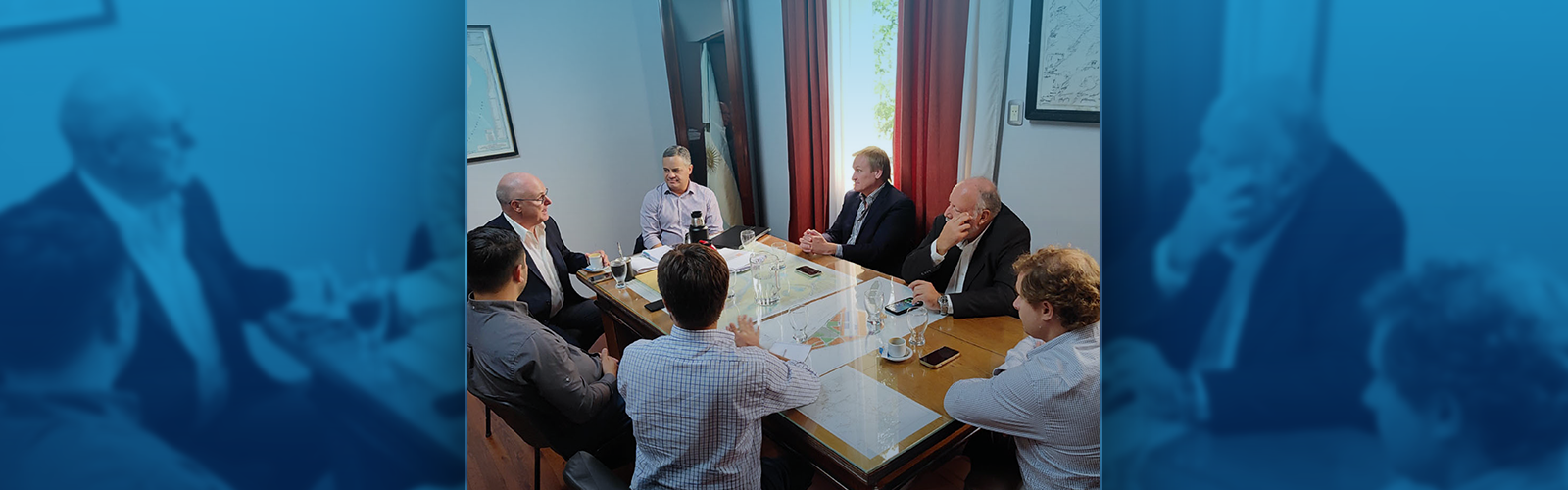 Reunión con el Secretario de Transporte y el director del Puerto